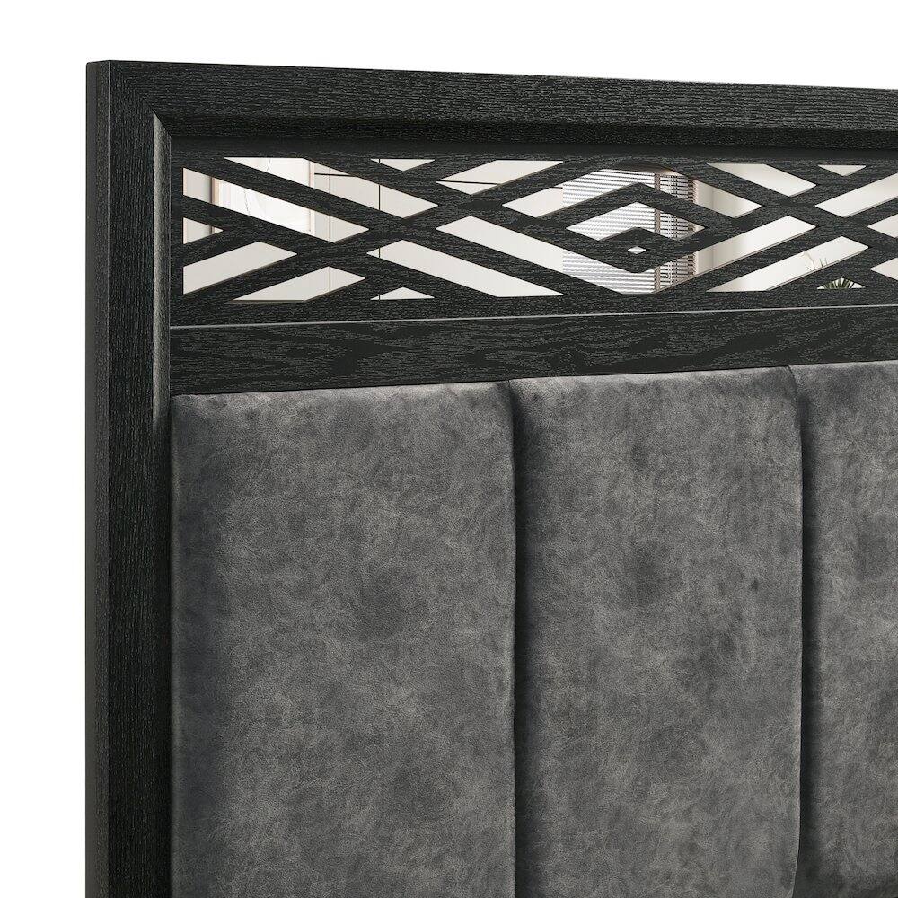 Alt View 2. New Classic Furniture - Obsidian Wood Queen Bed - Black.