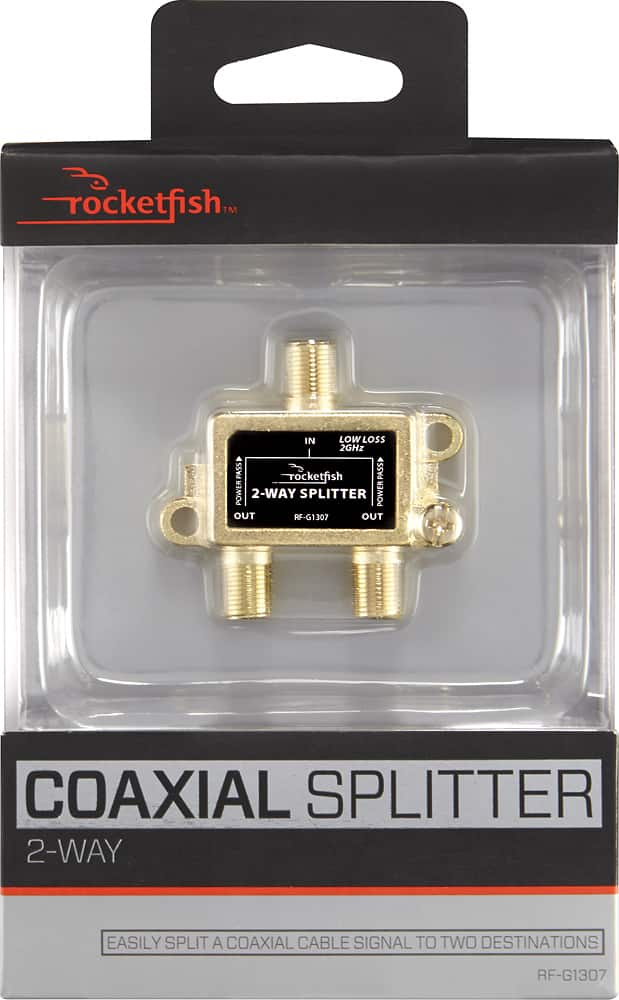 Alt View 1. Rocketfish™ - 2-Way Coaxial Splitter.