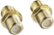 Angle Zoom. Rocketfish™ - Coaxial Cable Couplers (2-Pack) - Gold.