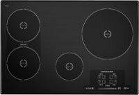 Front Zoom. KitchenAid - 30" Built-In Electric Induction Cooktop - Black.
