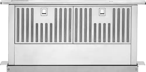 Front. KitchenAid - Specialty Series 30" Telescopic Downdraft System - Stainless Steel.