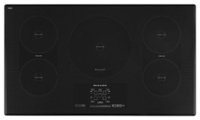 Front. KitchenAid - 36" Built-In Electric Induction Cooktop - Black.