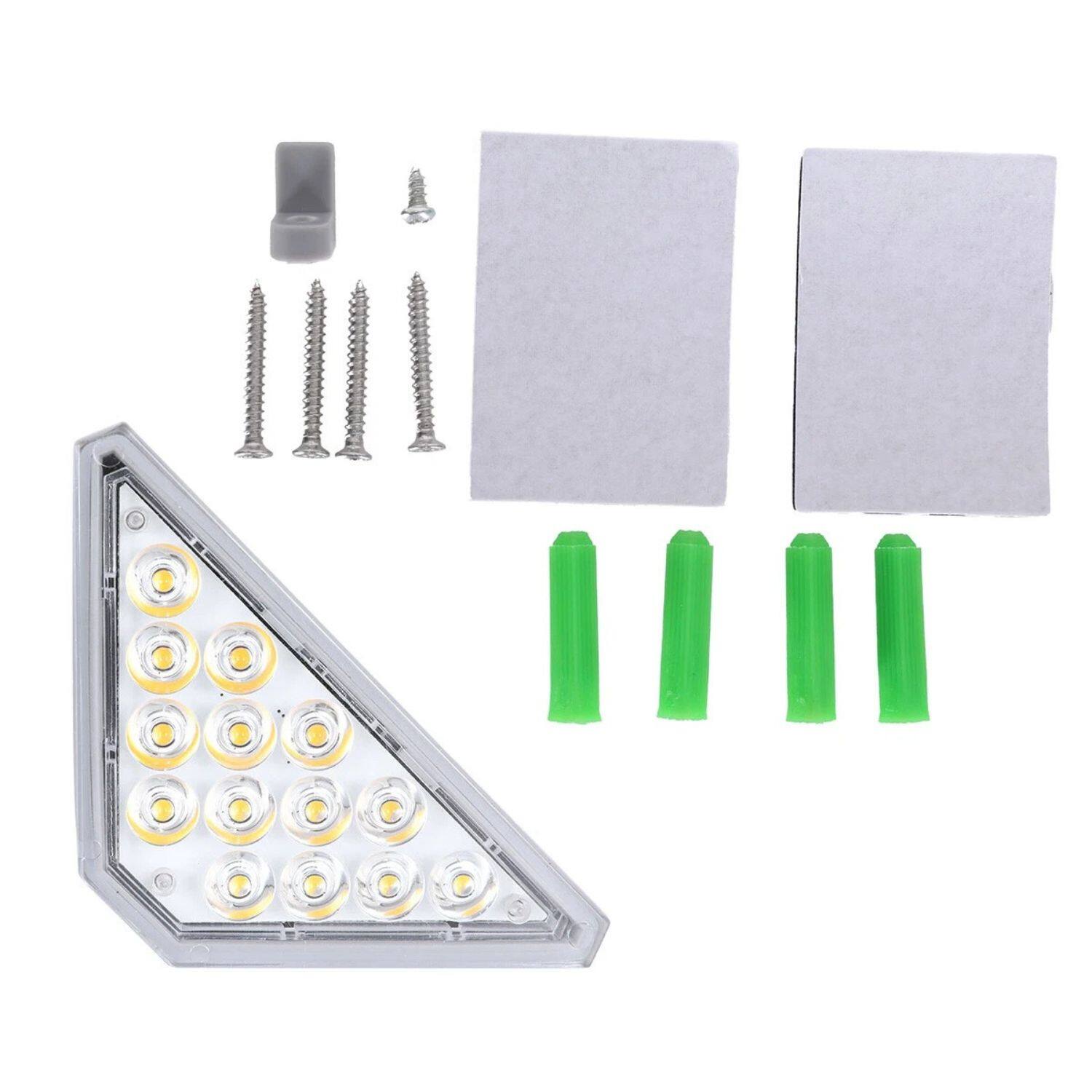 Angle. Stock Preferred - Waterproof Garden Pathway Fence Stair Dock Step Lamp - Warm White.