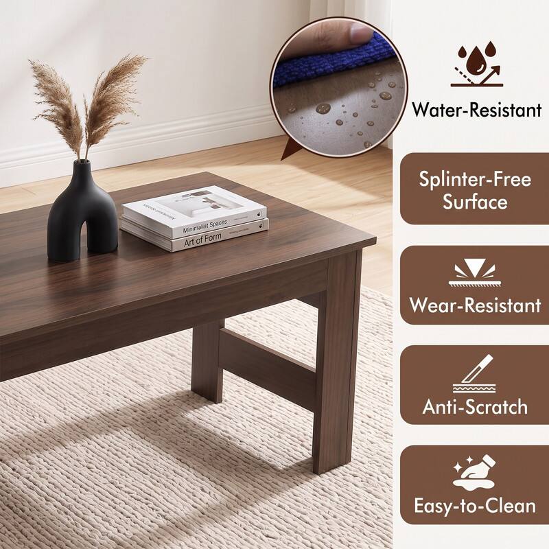 Water-Resistant  
Minimalist Spaces Art of Form  
Splinter-Free Surface  
Wear-Resistant  
Anti-Scratch  
Easy-to-Clean