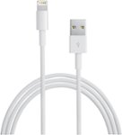 Front Standard. Apple - 3.3' Lightning-to-USB 2.0 Cable - White.