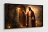 FC Design - Large Canvas 24x36" Ready-to-Hang Warm Light Door Calling Décor Art Painting Home Wall Décor - MultiColor