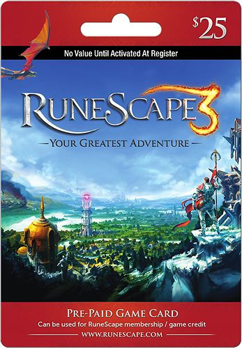 RuneScape Prepaid $25 Game Card - Multi