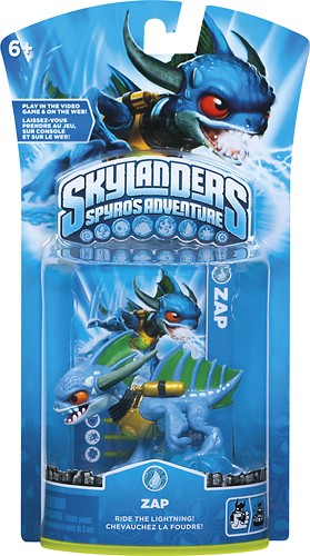 Skylanders LOOSE Figure Zap Includes Card Online Code