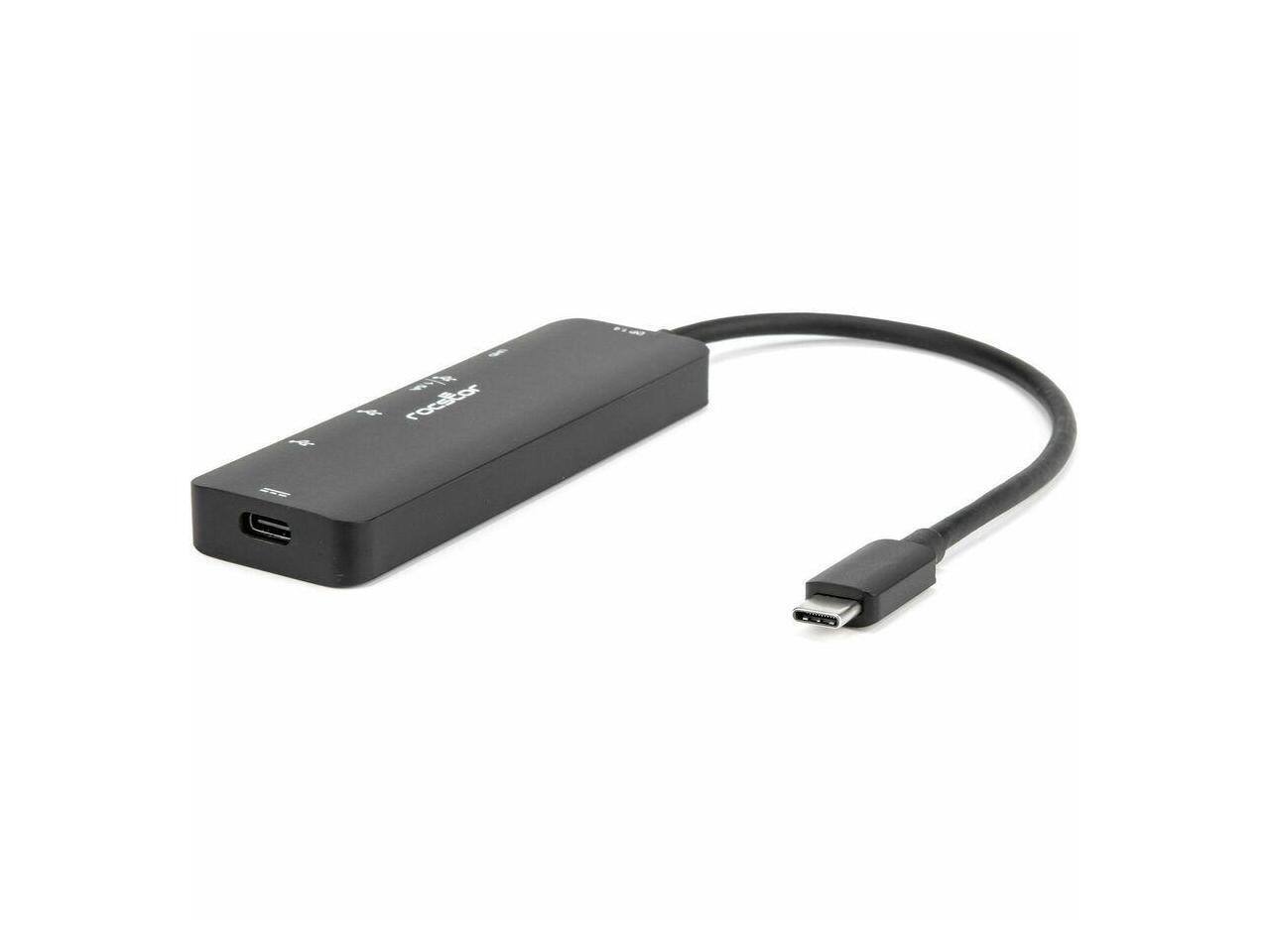 Alt View 1. Rocstor - Rocstor Type-C to HDMI/USB-Ax3/Type-C PD with DP1.4 Alt Mode.