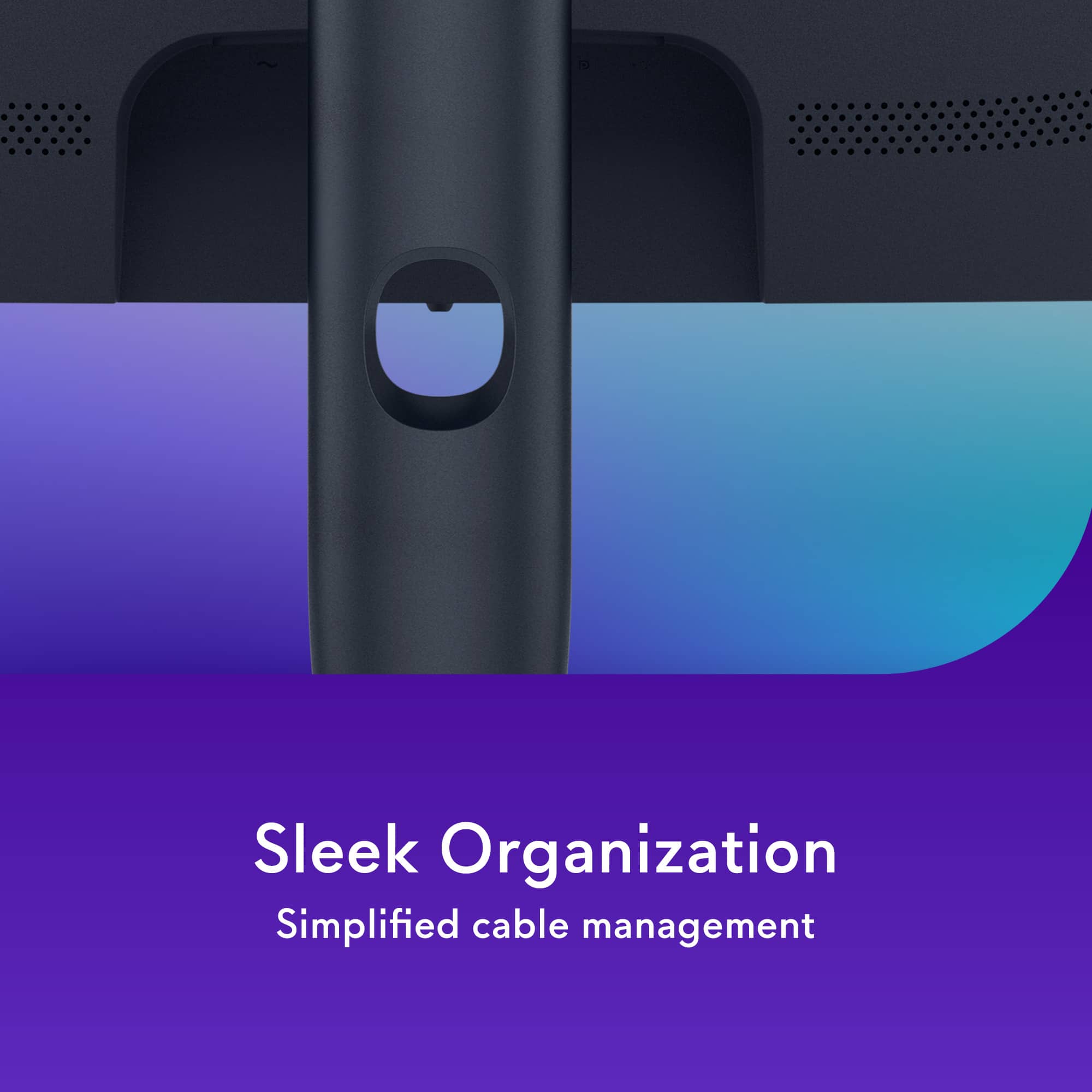 Sleek Organization: Simplified cable management