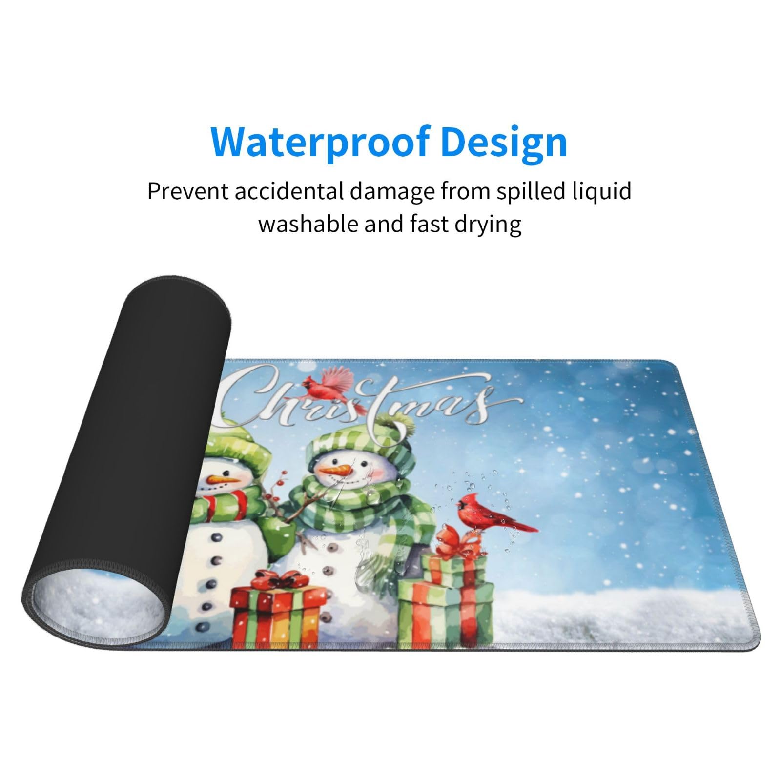 Waterproof Design  
Prevent accidental damage from spilled liquid, washable and fast drying