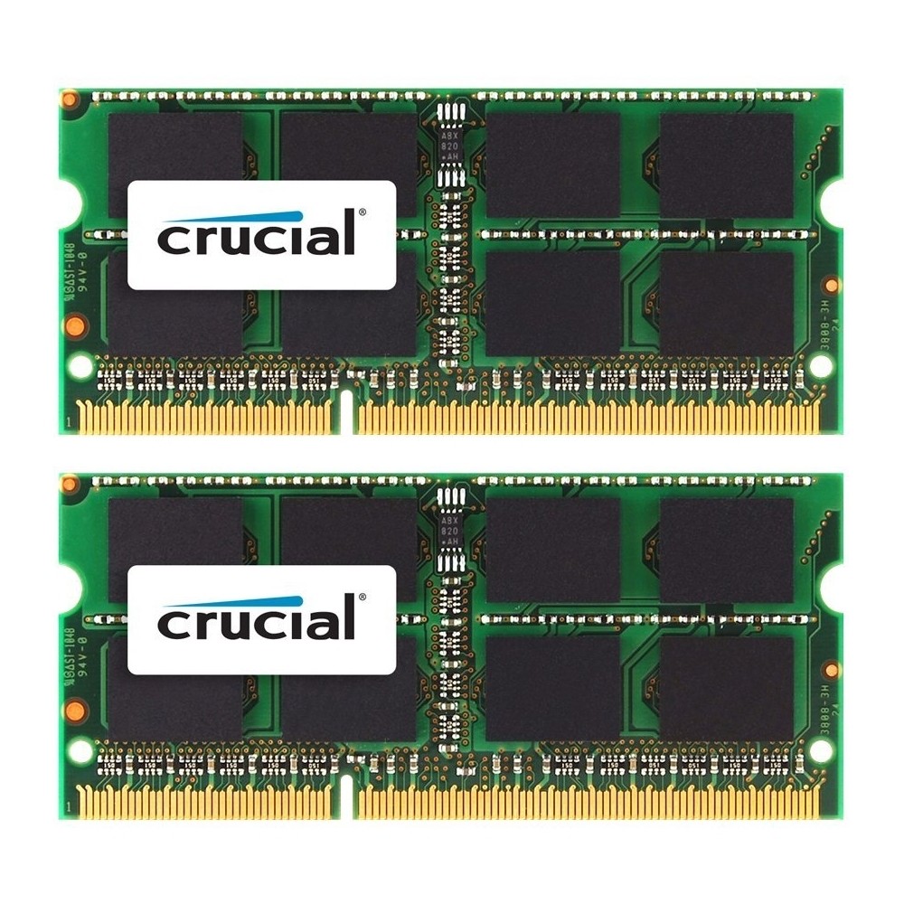 Crucial 2 Pack 8gb 1 6ghz Pc3 Ddr3 So Dimm Unbuffered Non Ecc Laptop Memory Kit Ct2k8g3s160bm Best Buy