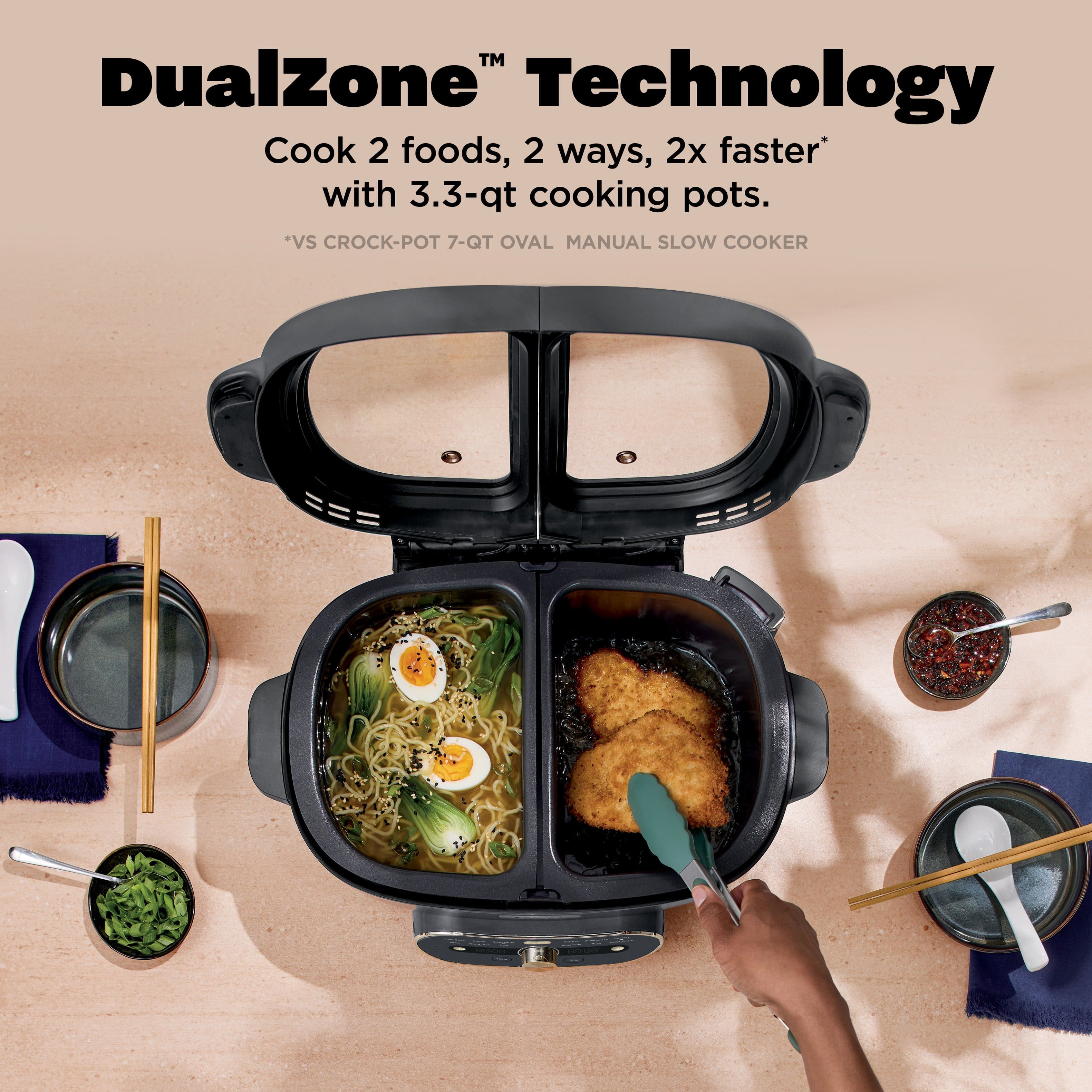 Ninja - MultiPot XL 12-in-1 DualZone Multicooker - Cyberspac