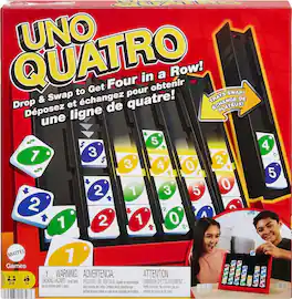 Mattel - Games - UNO® Quatro™ - GAMES (MISC) - Multicolor