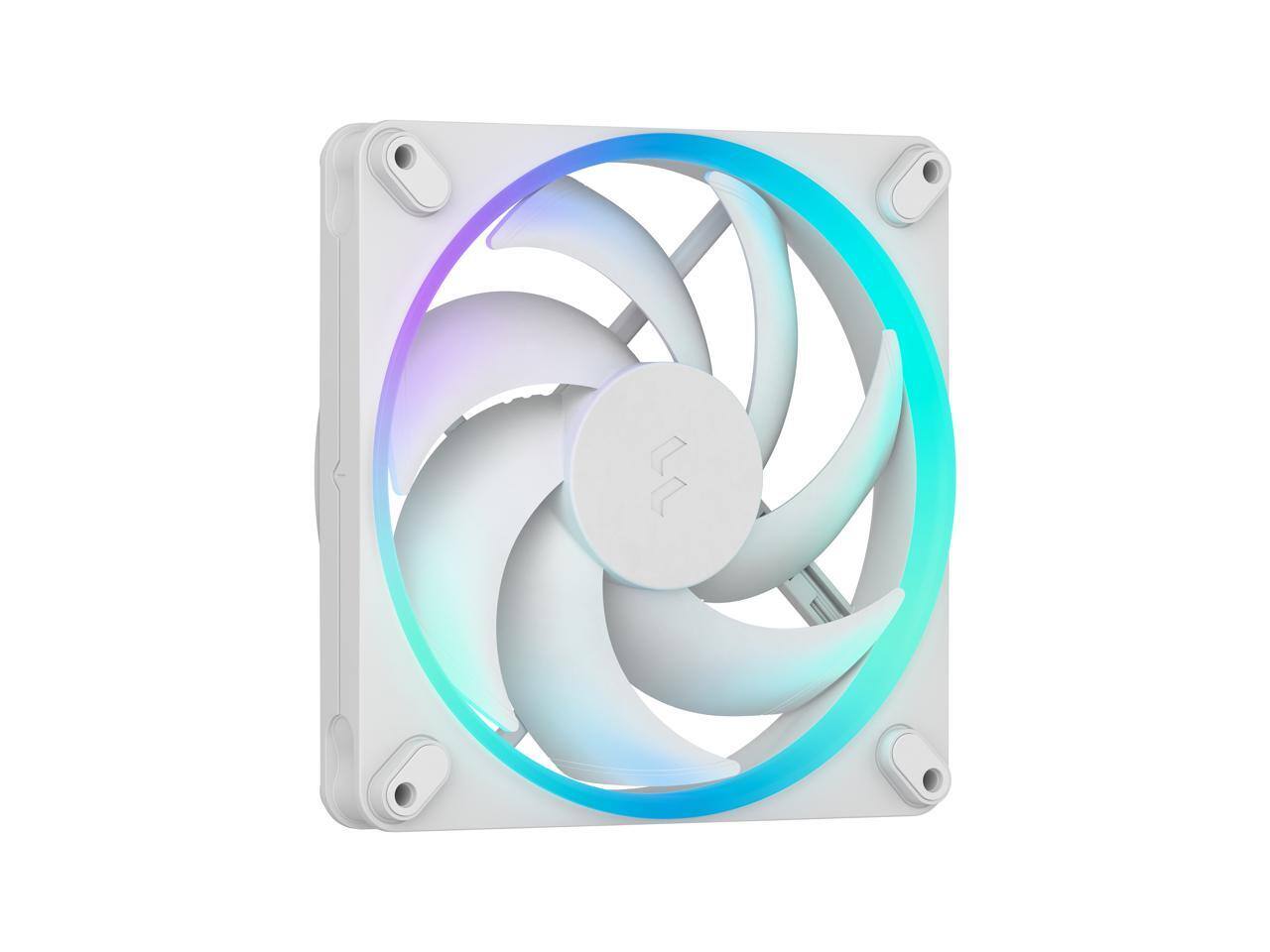 Alt View 2. Fractal Design - Fractal Design Momentum 14 RGB PWM White 140 mm ARGB LED FDB (Fluid Dynamic Bearing) PC Case Fan - White.