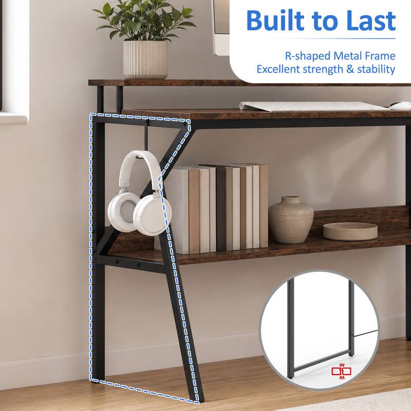 Built to Last  
R-shaped Metal Frame  
Excellent strength & stability