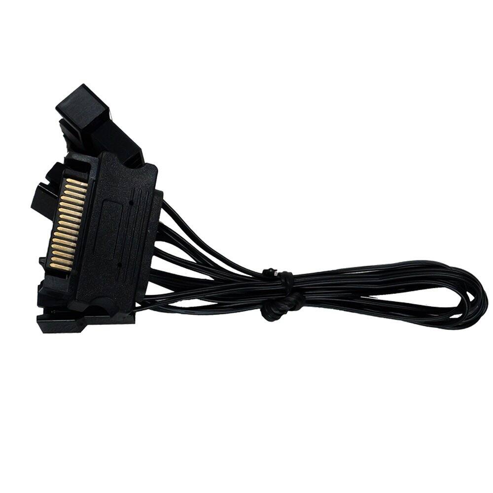 Alt View 4. Lian Li - UNI Fan TL 120 Wireless LCP Fan Blades Customizable RGB LEDs - Triple Pack - With Controller - Black(12TL1W3B) - Black.