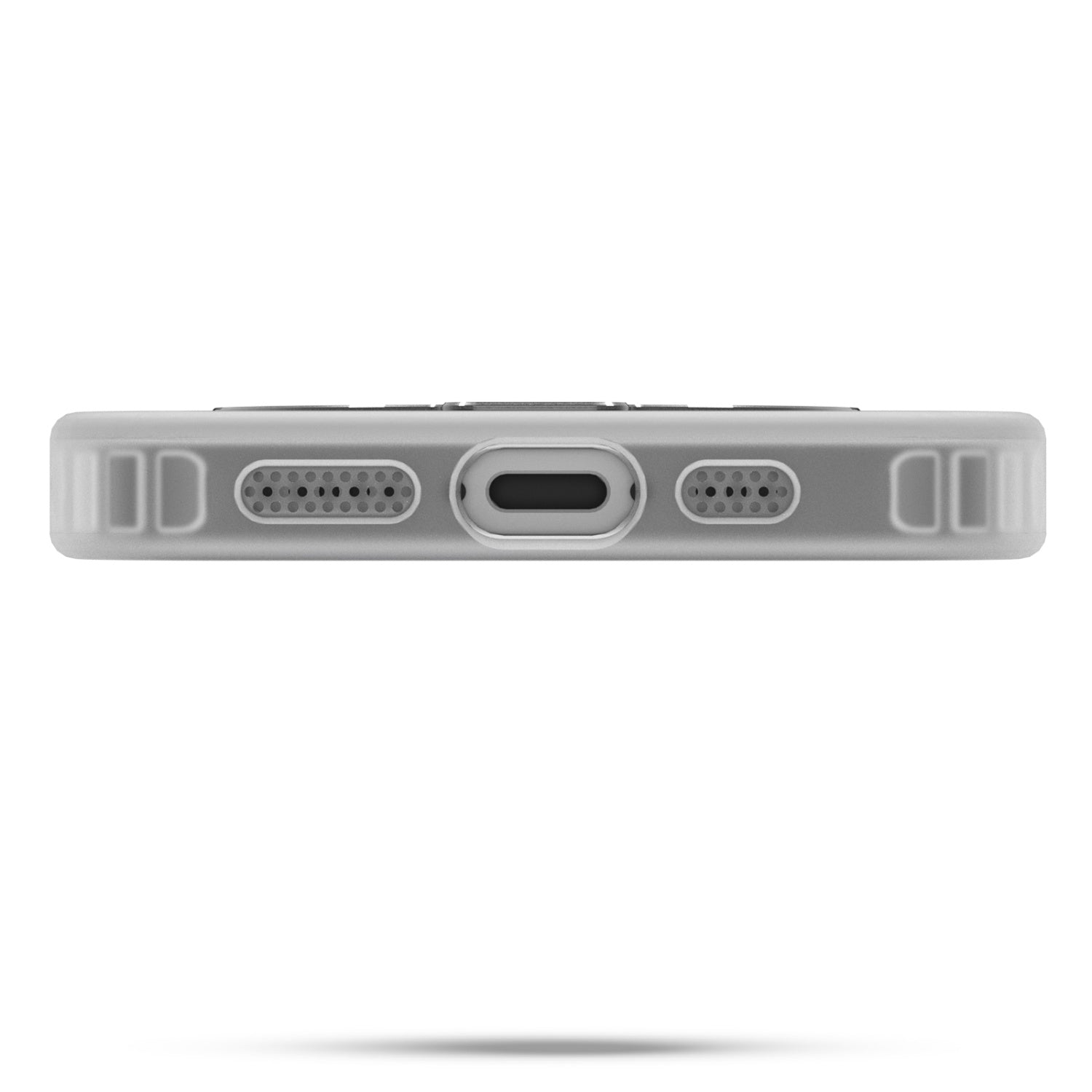 Alt View 1. Mybat Pro - MyBat Pro Shade Series Case w/ MagSafe Ring Stand for Apple iPhone 17e / 16e - White - Clear.