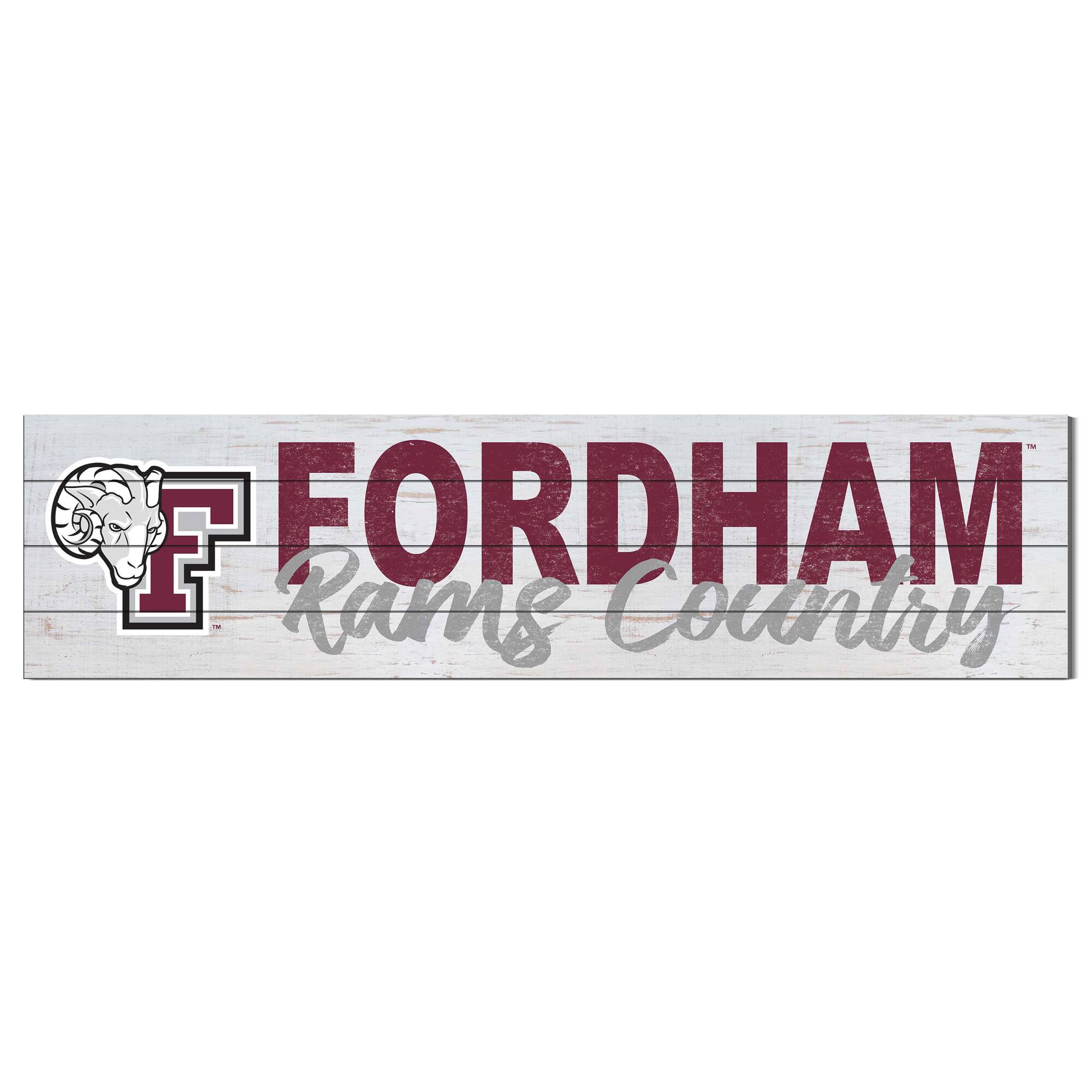 Fordham Rams 40'' x 10'' Logo Sign