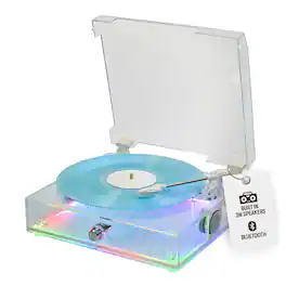 Victor - ALL-IN-ONE TURNTABLE WITH AUDIO STREAM - Clear
