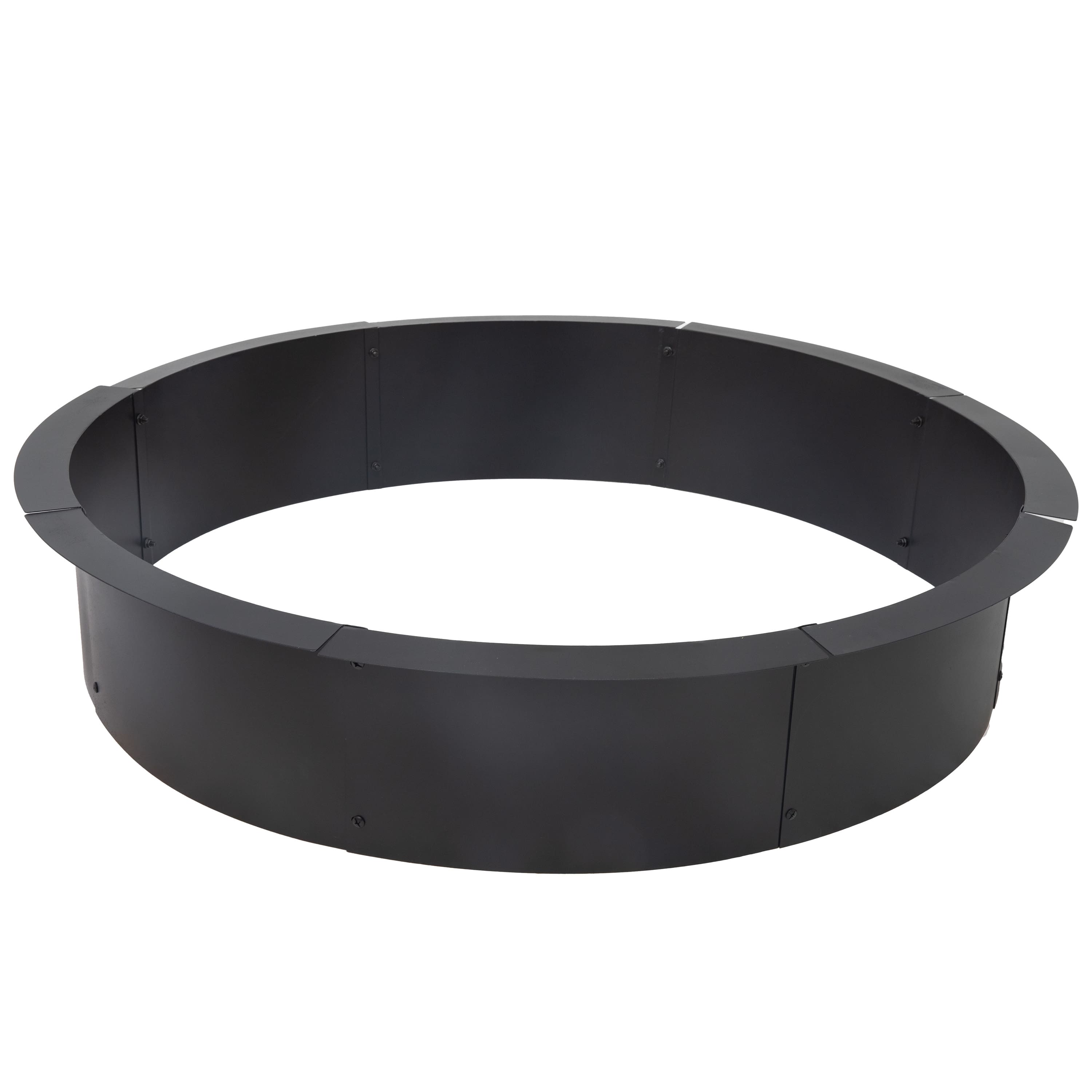 Sunnydaze - Steel Fire Pit Ring Insert, Round, 42.5" Outer / 38.5" Inner Dia - Black