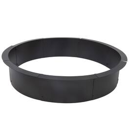 Sunnydaze - Steel Fire Pit Ring Insert, Round, 42.5" Outer / 38.5" Inner Dia - Black