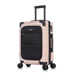 DUKAP - Tour Lightweight Luggage 20" carry-on with integrated USB port - Champagne