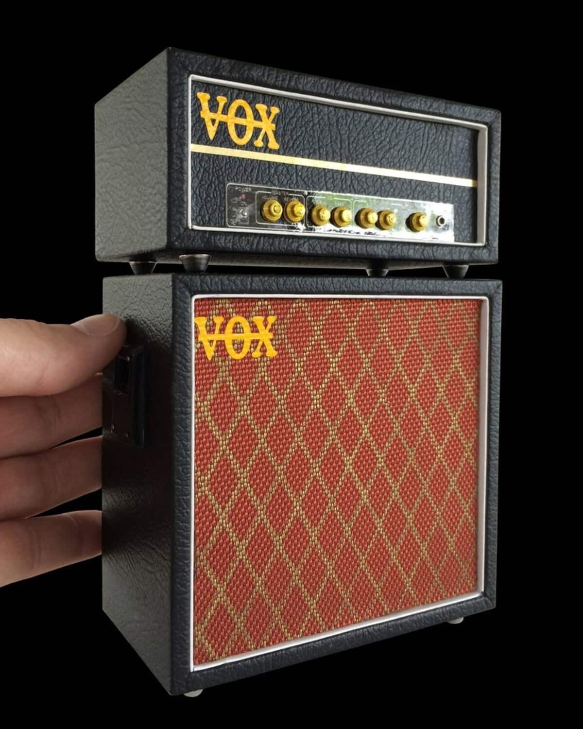 Axe Heaven - Vox Miniature Amplifier Stack With Head Vintage England Style Amplifier Replica Collectible- COLLECTABLES - Multicolor