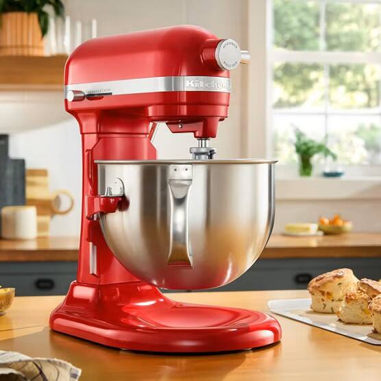 Back. KitchenAid - 6 Quart Bowl-Lift Stand Mixer - Empire Red.