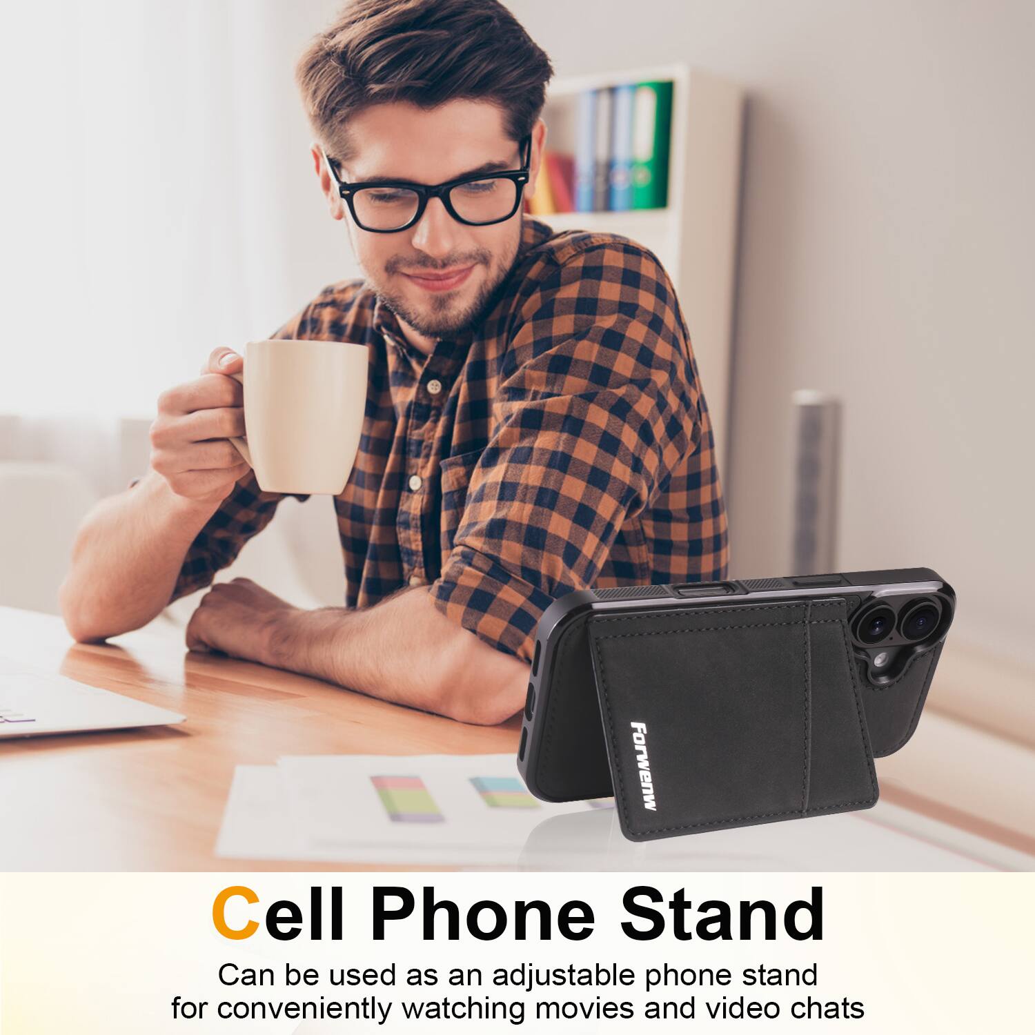 Forwenw Cell Phone Stand

Can be used as an adjustable phone stand for conveniently watching movies and video chats