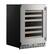 Angle. KitchenAid - 46-Bottle Wine Cellar - PrintShield™ Stainless Finish.