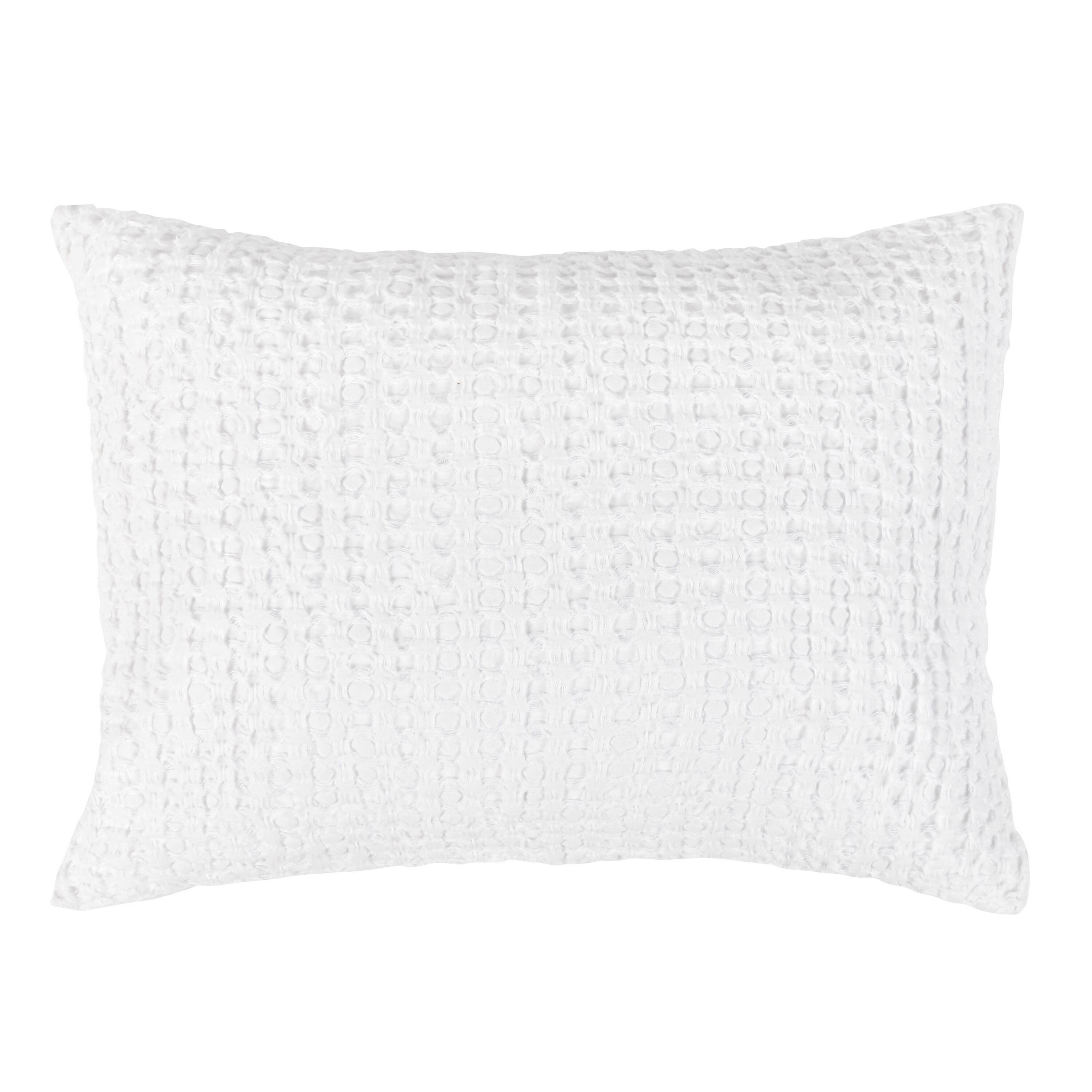 Manhattan Lane Dedi 20 x 26 Standard Pillow Sham, Textu Cotton Belgian ...