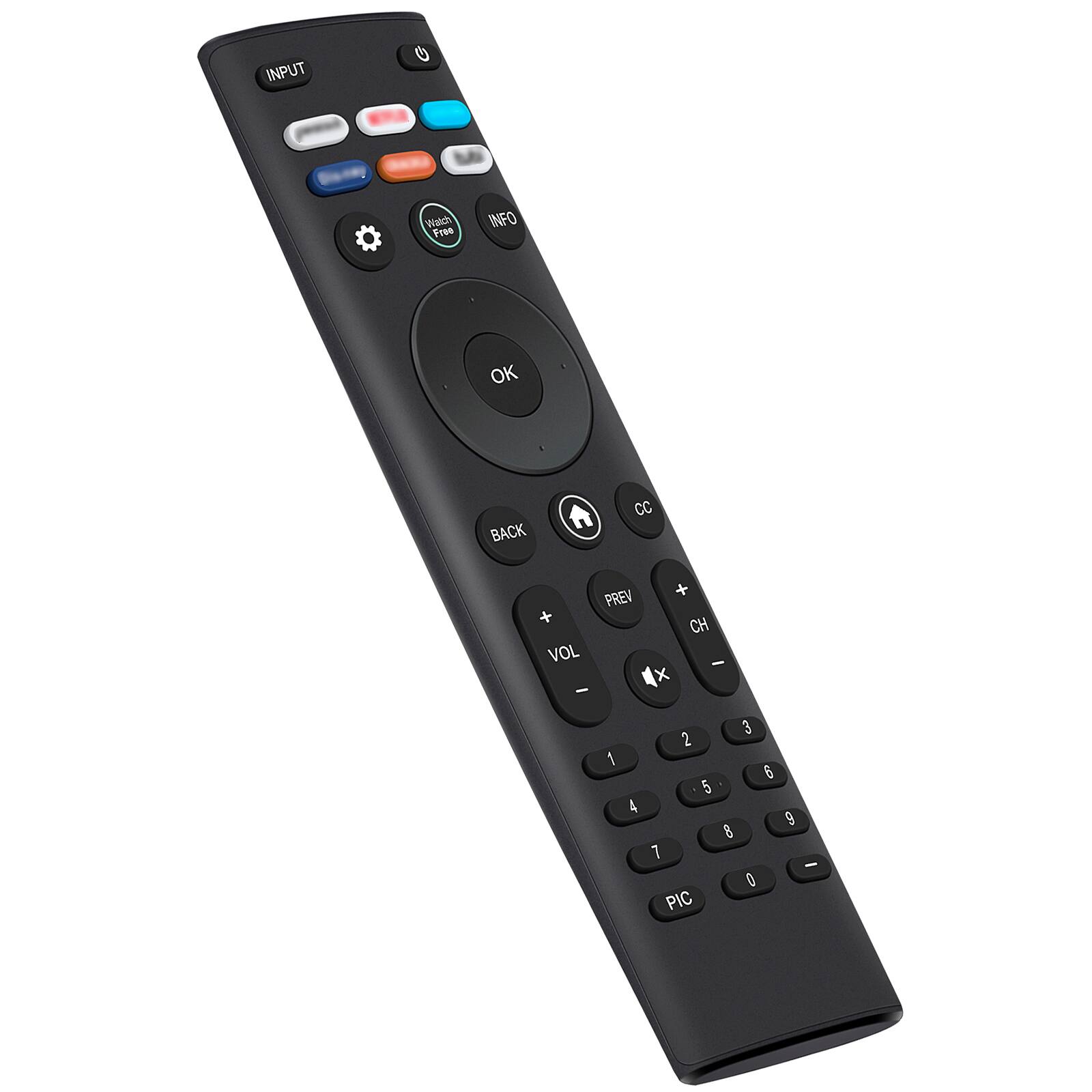 INPUT WATCH INFO OK BACK CC VOL PREV CH - - 1 2 3 4 5 6 7 8 9 0 PIC