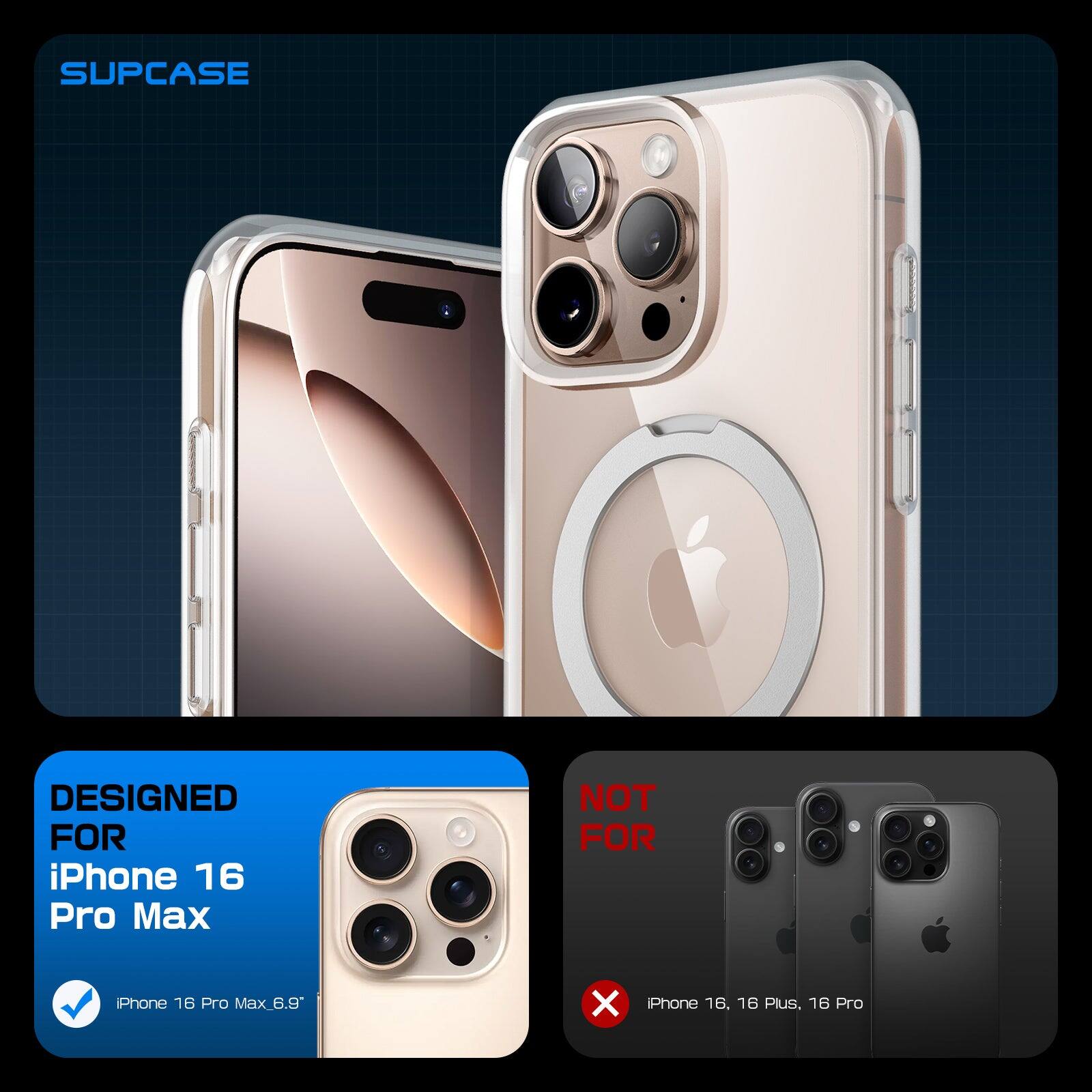 SUPCASE DESIGNED FOR iPhone 16 Pro Max NOT FOR iPhone 16, 16 Plus, 16 Pro