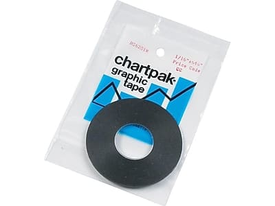 "Chartpak - Graphic Art Tape, 0.06"" x 18 Yds., Black (BG6201M) - Black Finish" price history on PriceWatchPro