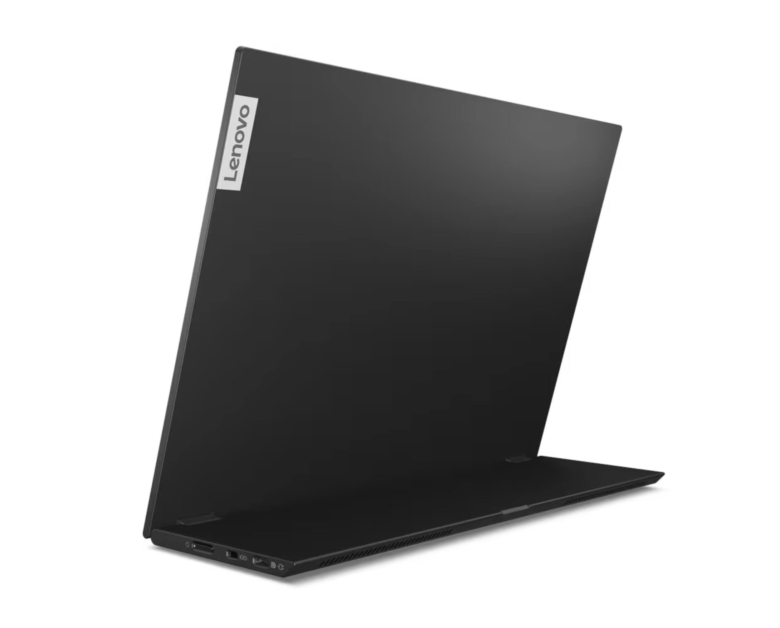 Alt View 4. Lenovo - Lenovo Thinkvision M14t Gen 2 Portable Monitor - Touch, 2.2K, 16:10, USB-C, 14" IPS (63FDUAR6WW) - Raven Black.