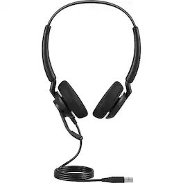 Jabra - ENGAGE 40 Headset - Stereo - USB Type A - Wired - 50 Hz to 20 kHz - Over-the-head - Binaural - Supra-aural - 5.25 - Red