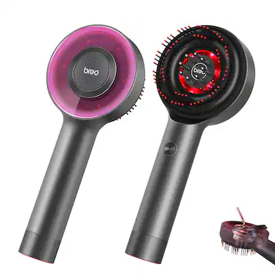 BREO 3 in 1 Electric Scalp Massager with Red Light Therapy, Portable Serum Applicator for Hair Growth & Scalp Health Black USBBY-N910900078 - Best Buy BREO 3 in 1 Electric Scalp Massager with Red Light Therapy, Portable Serum Applicator for Hair Growth & Scalp Health Black USBBY-N910900078 - Best Buy