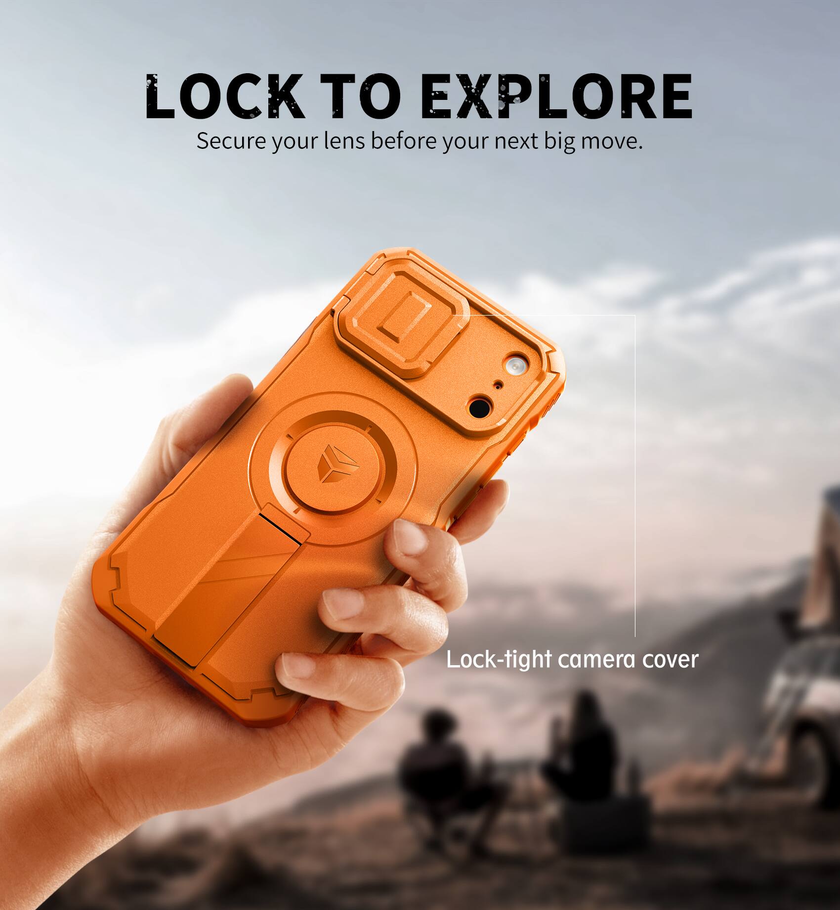 LOCK TO EXPLORE  
Secure your lens before your next big move.  

Lock-tight camera cover