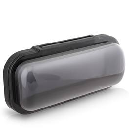 Pyle - PLMRCB1 Water Resistant Marine Stereo Cover, Smoke Colored, Boat Radio Protector with Flip-up Door