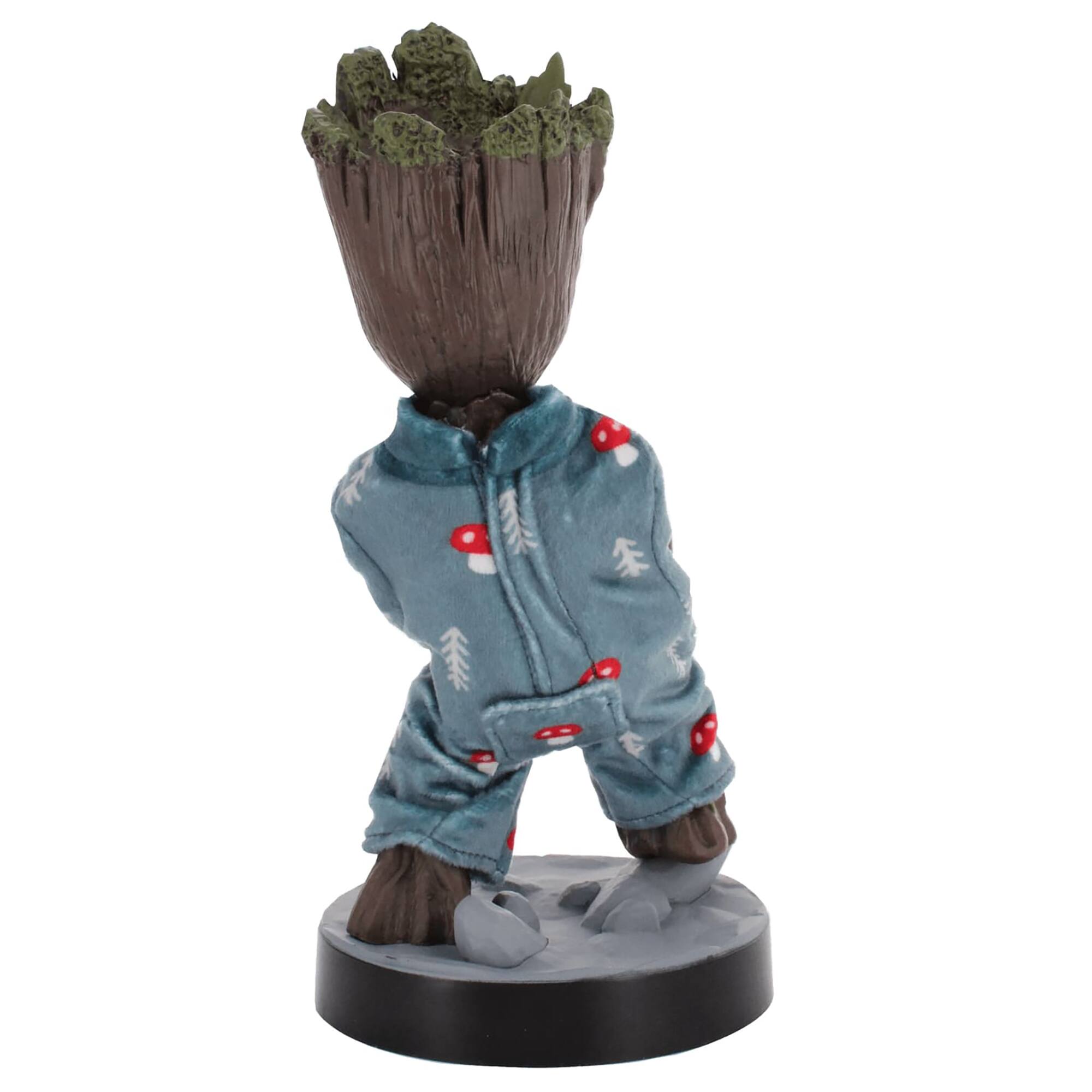 Back. Cable Guys by Exquisite Gaming - Guardians of The Galaxy: Toddler Groot In Pj's Game Controller & Phone Holder.