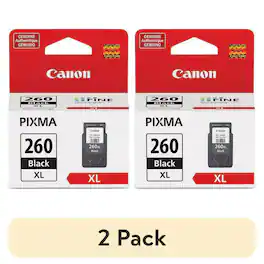 PG-260XL 2-Pack Black Ink Cartridge Set Canon PG260XL 260XL 260-XL