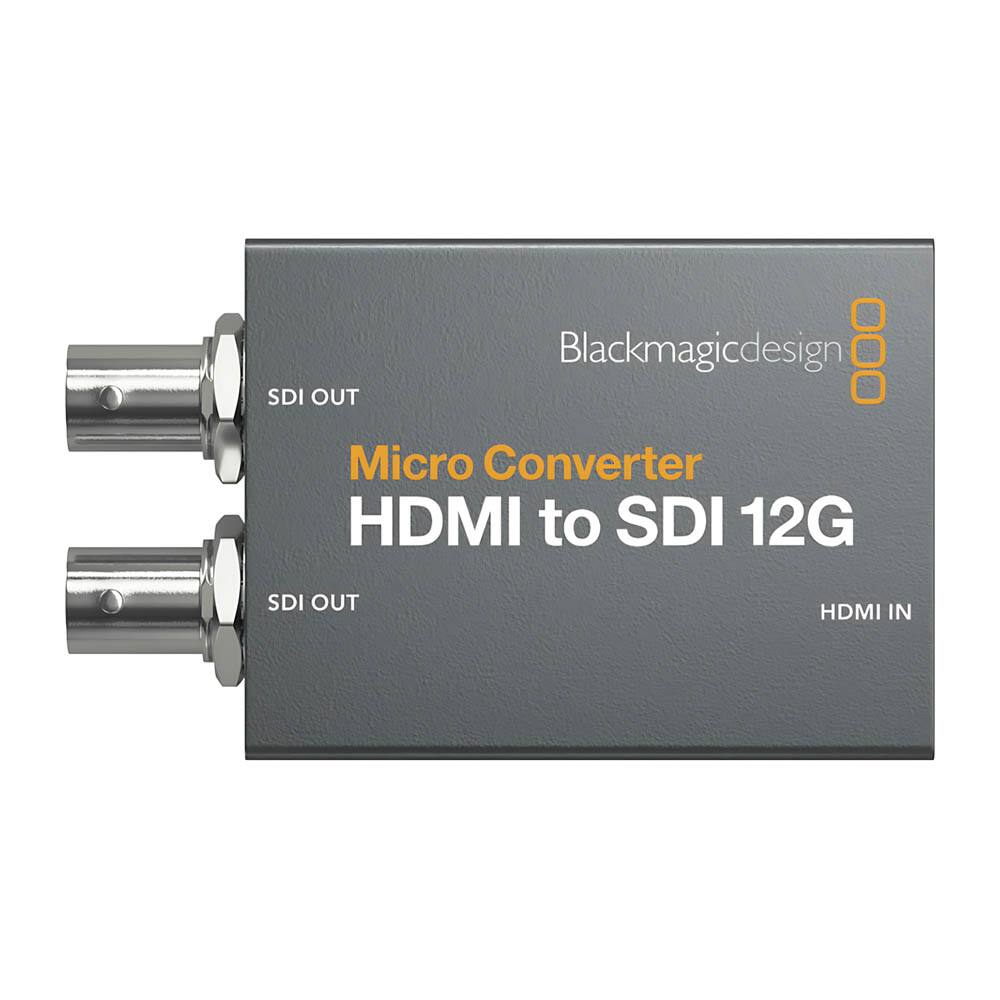 Blackmagicdesign  
Micro Converter  
HDMI to SDI 12G  
SDI OUT HDMI IN