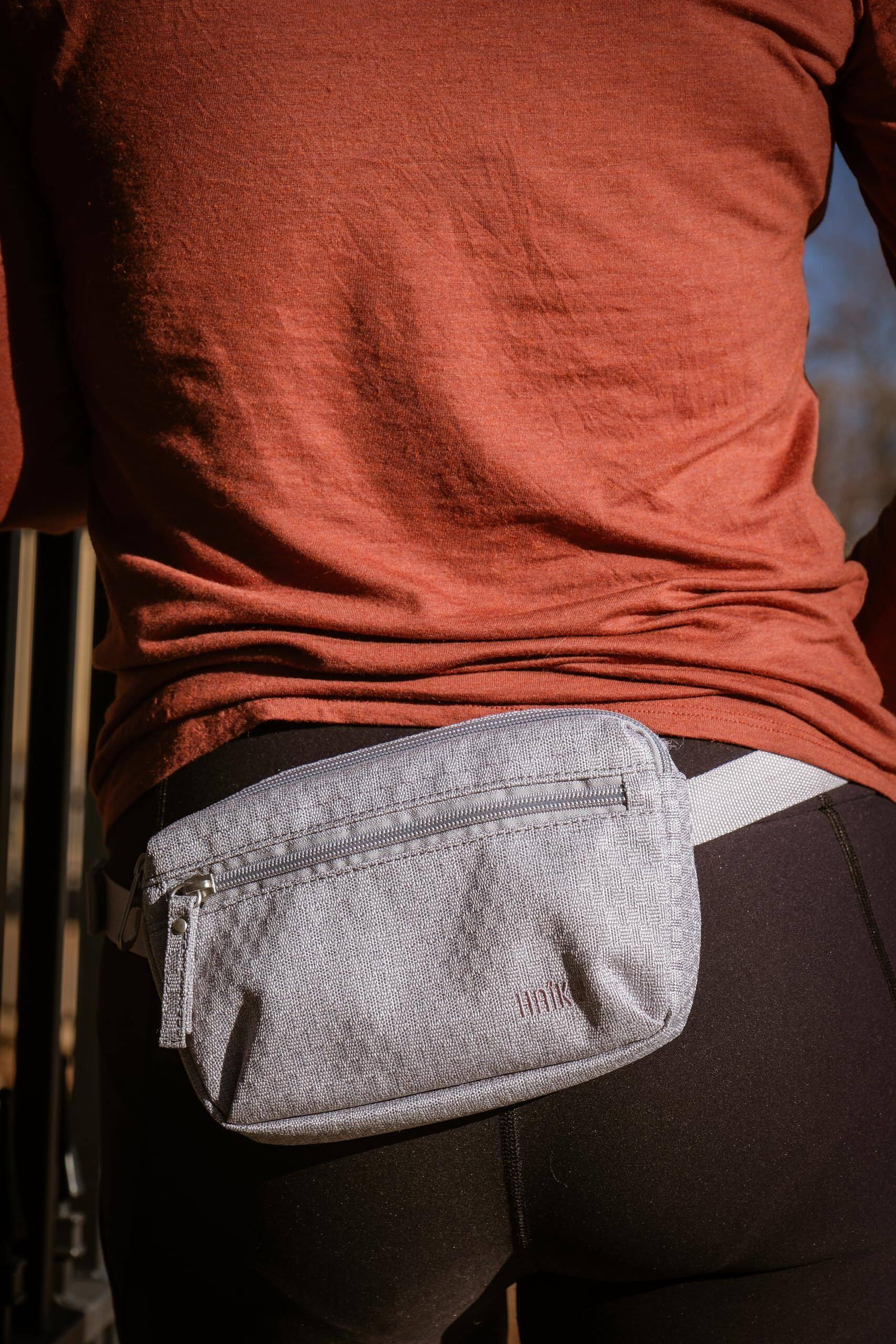 Alt View 2. Haiku - Haiku Hopper waistpack or crossbody sling - Stone Gray.