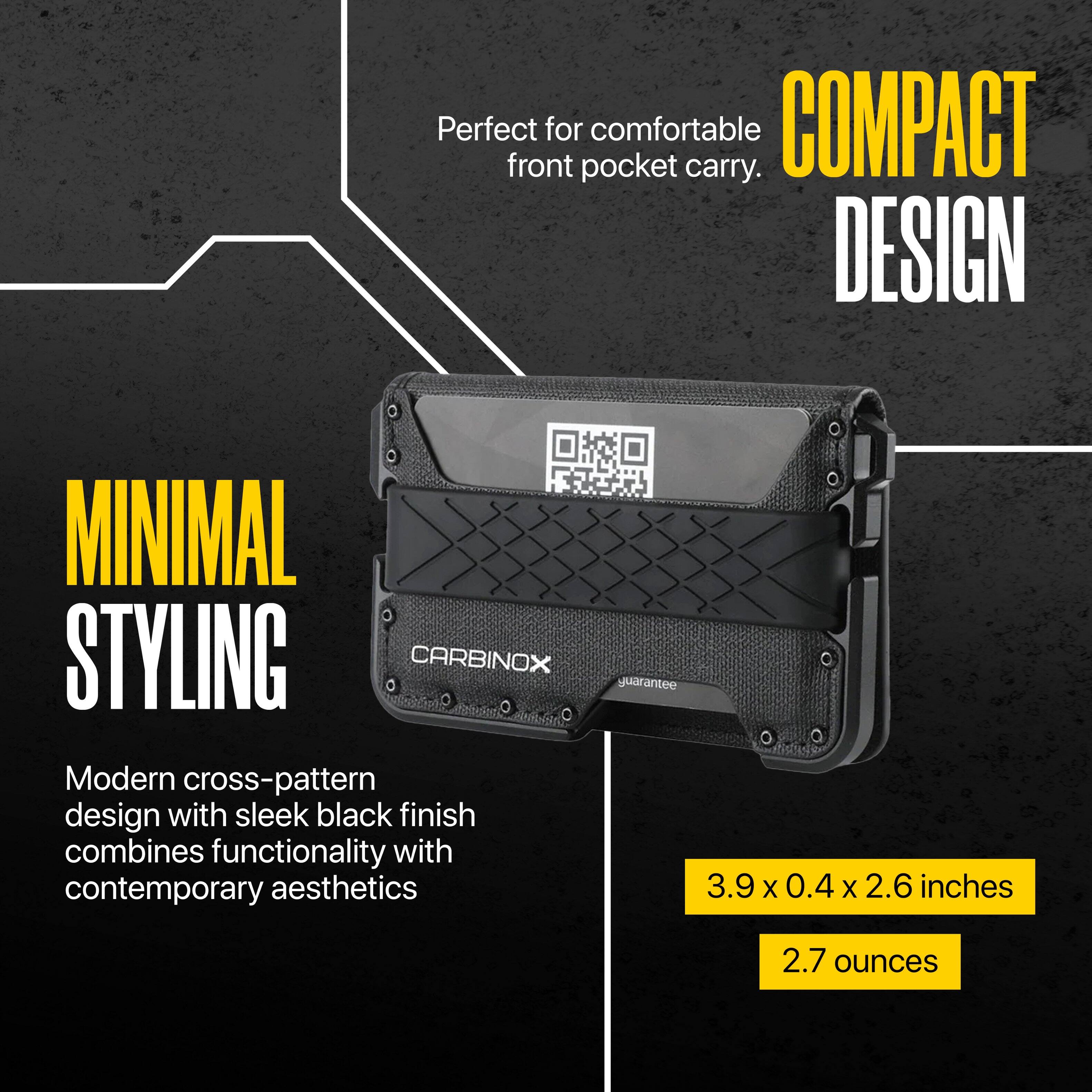 Carbinox Smart Wallet Pro RFID & NFC Blocking, Slim Minimalist