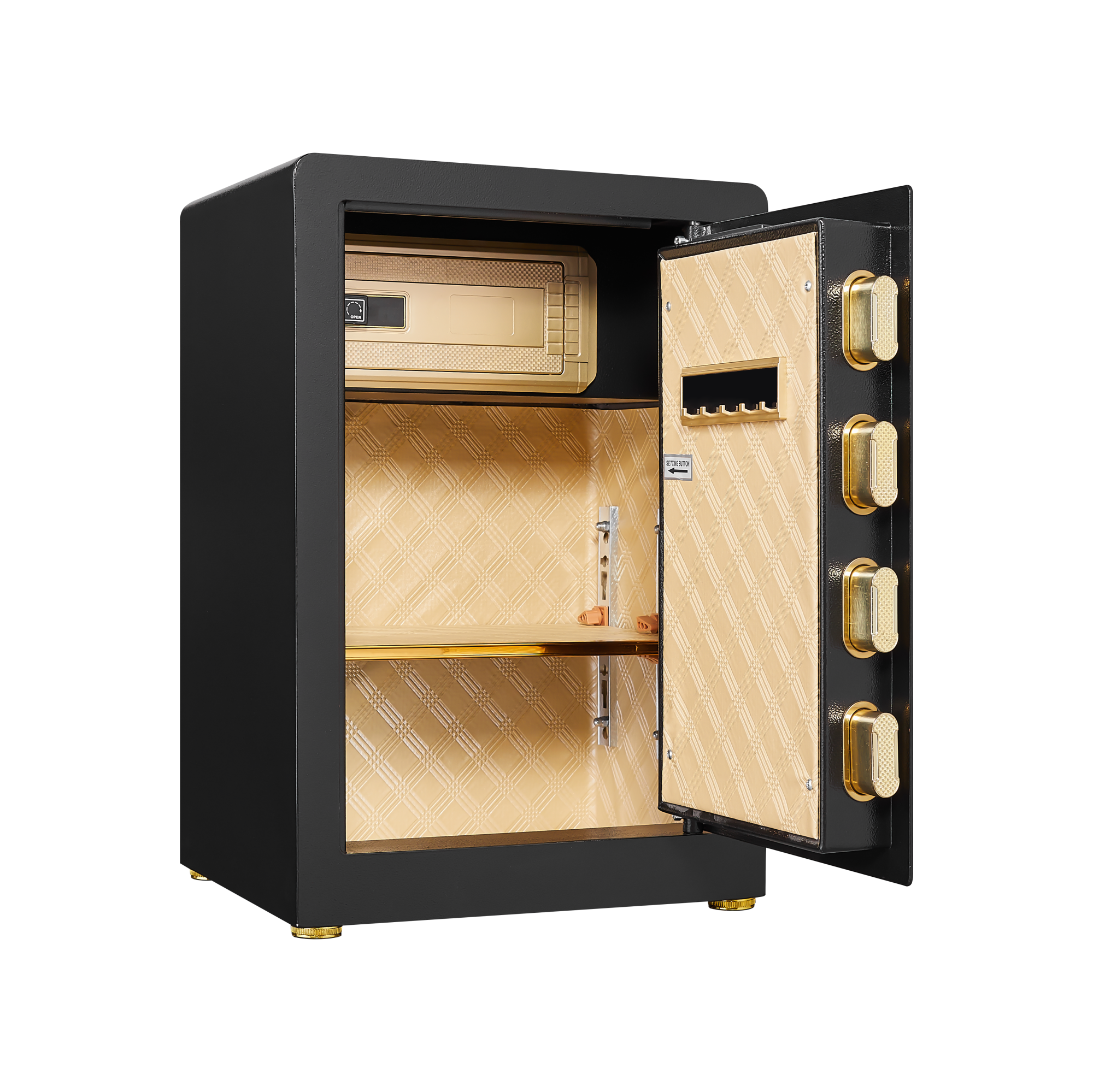 Back. Akoasm - Solid Alloy Steel Office Hotel Home Safe, Security Digital Safes Box with Electronic Keypad.