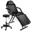 Front. Best Choice Products - Best Choice Products 71in 3-Section Massage Bed, Spa & Salon Facial, Tattoo Chair w/ Hydraulic Stool - Black - Black.