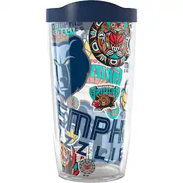 Tervis - Memphis Grizzlies 16oz. Allover Classic Tumbler - Multicolor