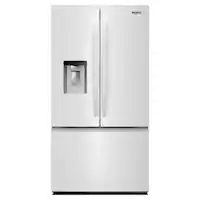 Whirlpool - 30 cu. ft. French Door Bottom Freezer Refrigerator with In-Door Water and Ice Maker - White - Front_Zoom