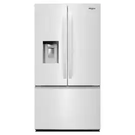 Whirlpool - 30 cu. ft. French Door Bottom Freezer Refrigerator with In-Door Water and Ice Maker - White